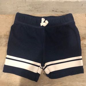 Navy and white boy shorts
